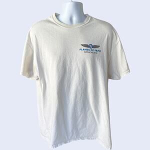 Planes of Fame Airshow 2016 Chino Airport T-Shirt White Aviation Graphic Tee